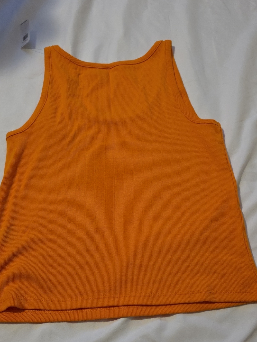 ❣️5 For $20❣️ Old Navy Orange Ribbed Crop Tank Top - Picture 6 of 6